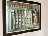 a picture of a poster on the wall of a room