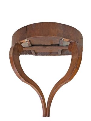 Console d'applique en acajou et placage d'acajou, plateau de…