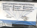 a picture of a label on a piece of plastic