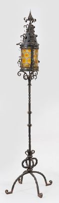 a lamp that is on a stand on a white background