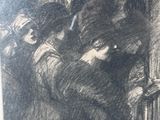 an image of a drawing of a group of people standing in a line