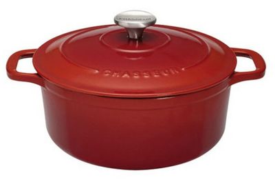 167 / Cocotte ronde en fonte émaillée - CHASSEUR - PUC…
