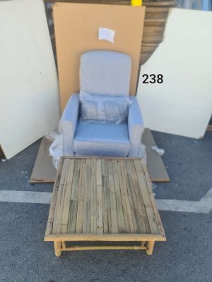 Ensemble de fauteuil avec table basse en bambou vidaXL, dime…