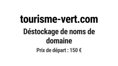 Nom de domaine tourisme-vert.com.