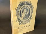 an old book with a picture of a woman on it