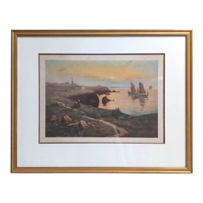 Jacques MARCELIN (XIX-XXème) Le retour des pêcheurs