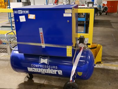 1 Compresseur Sur Cuve Mobile, DE Marque Mauguiere Als 42 27…