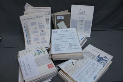 Importante collection de Documents Philatéliques de la Poste…