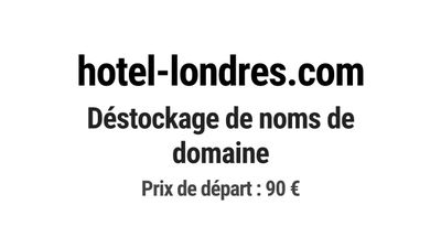 Nom de domaine hotel-londres.com.