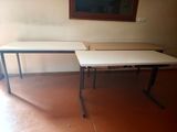 two tables that are sitting next to each other