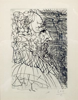 une image représentant un dessin d'un homme barbu
