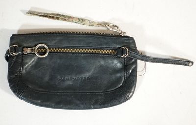 LANCASTER Pochette en cuir noir