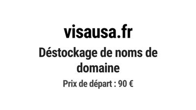 Nom de domaine visausa.fr. Catégorie: Services aux entrepris…