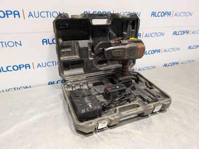 an open tool case sitting on top of a white surface
