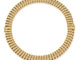 a yellow gold bracelet with a twisted design