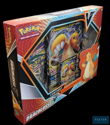 a box of pokemon cards with a pokemon figure inside of it