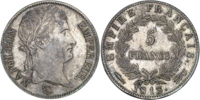 une pièce d'argent représentant une femme