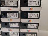 several boxes of various sizes and colors of electronic equipment