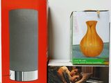 a box with a speaker and a box with a picture on it