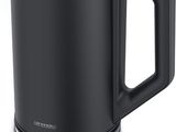 an image of a black electric kettle sitting on top of a table