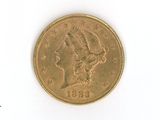 an image of a gold coin on a white surface