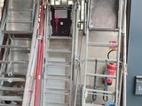 many stairs going up and down to the building