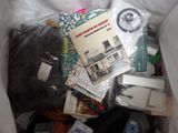 a bag full of assorted items in it