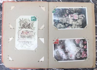 Bon lot de cartes postales anciennes et semi-modernes en vra…