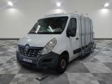 a white van that is parked on a checkered floor