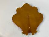 a brown piece of paper that is shaped like a leaf