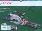 le carton d'une scie circulaire filaire Bosch Universal 18 V