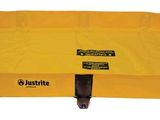 a large yellow plastic box with two black handles and a yellow cover