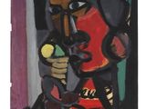une image d'un tableau représentant une femme avec un oiseau dans la main