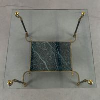 Table basse de style Hollywood Regency, dotée de pieds en fo… (photo 5)