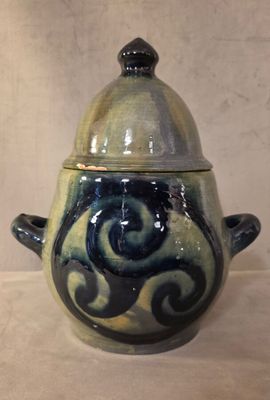 LIEBERT Jean Claude - Pot couvert à deux anses en céramique …