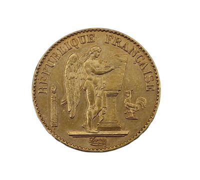 une image d'une pièce d'or sur fond blanc