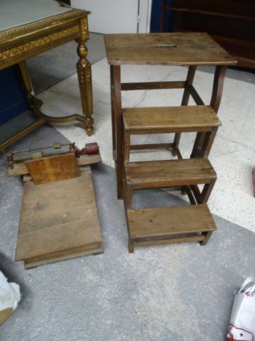 tabouret escamotable (escabeau) et bascule