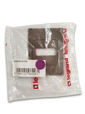 a close up of a plastic bag with a label on it