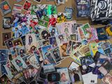 a table with a lot of cards on it