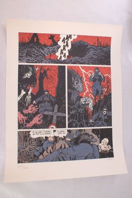 une page de bande dessinée sur laquelle figurent deux hommes à cheval