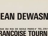 affiche de la tournée de Jean Dewasne à Paris, en France
