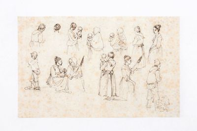 Jean-Jacques de BOISSIEU (Lyon 1736-1810) Feuille d'études a…