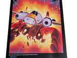 a picture of a movie poster with a plane in the background