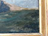 a picture of a painting of a man on a horse