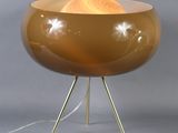 an image of a table lamp with a glass bowl on it