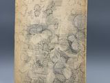 le dessin d'une carte du monde sur une feuille de papier
