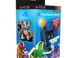 sony playstation move starter pack with 2 controllers and 2 games