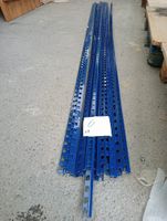 Lot de 20 montants perforés en aluminium bleu, longueur 2,50…