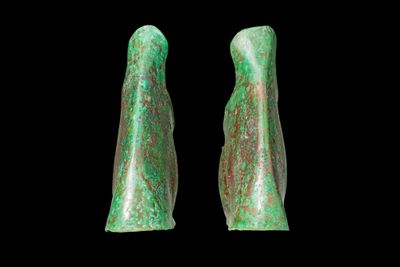 Superbe Paire DE ProtÈGE-Chevilles Grecs EN Bronze