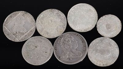 AUTRICHE Lot de 7 pieces : CHARLES VI 1/4 de thaler 1740 TTB…